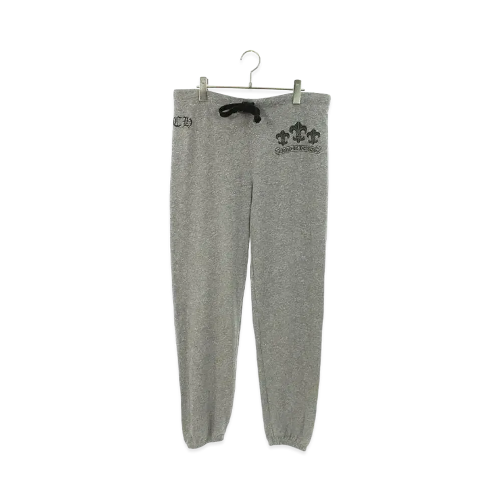 Chrome Hearts 3 BS Flare Logo Print Sweat Long Pants "Gray"