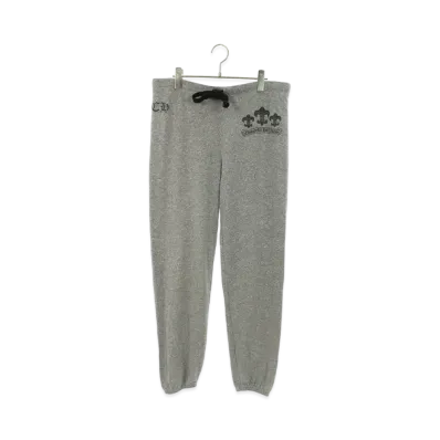 Chrome Hearts 3 BS Flare Logo Print Sweat Long Pants "Gray"