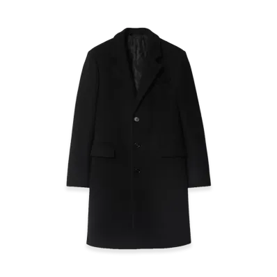 Burberry Wool Tailored Coat "Black"