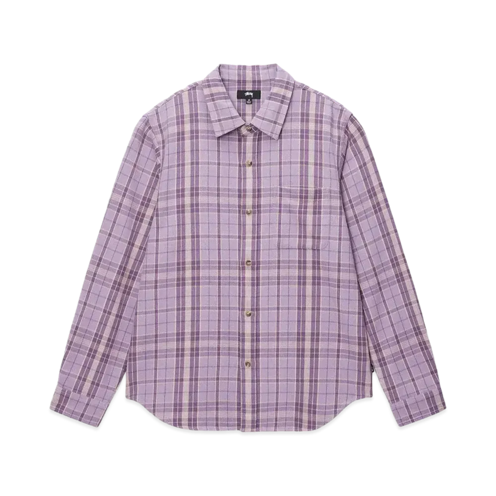 Stussy Stones Plaid Shirt "Lavender"