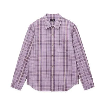 Stussy Stones Plaid Shirt "Lavender"