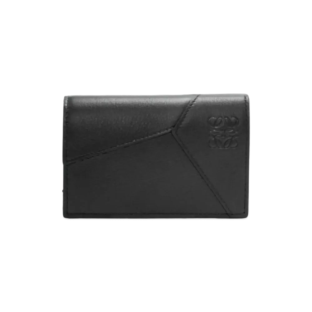 LOEWE Puzzle Business Card Holder Classic Calf "Black"