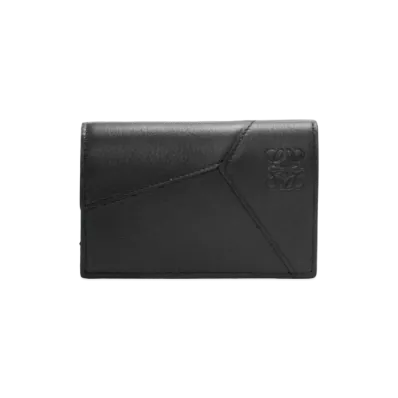 LOEWE Puzzle Business Card Holder Classic Calf "Black"