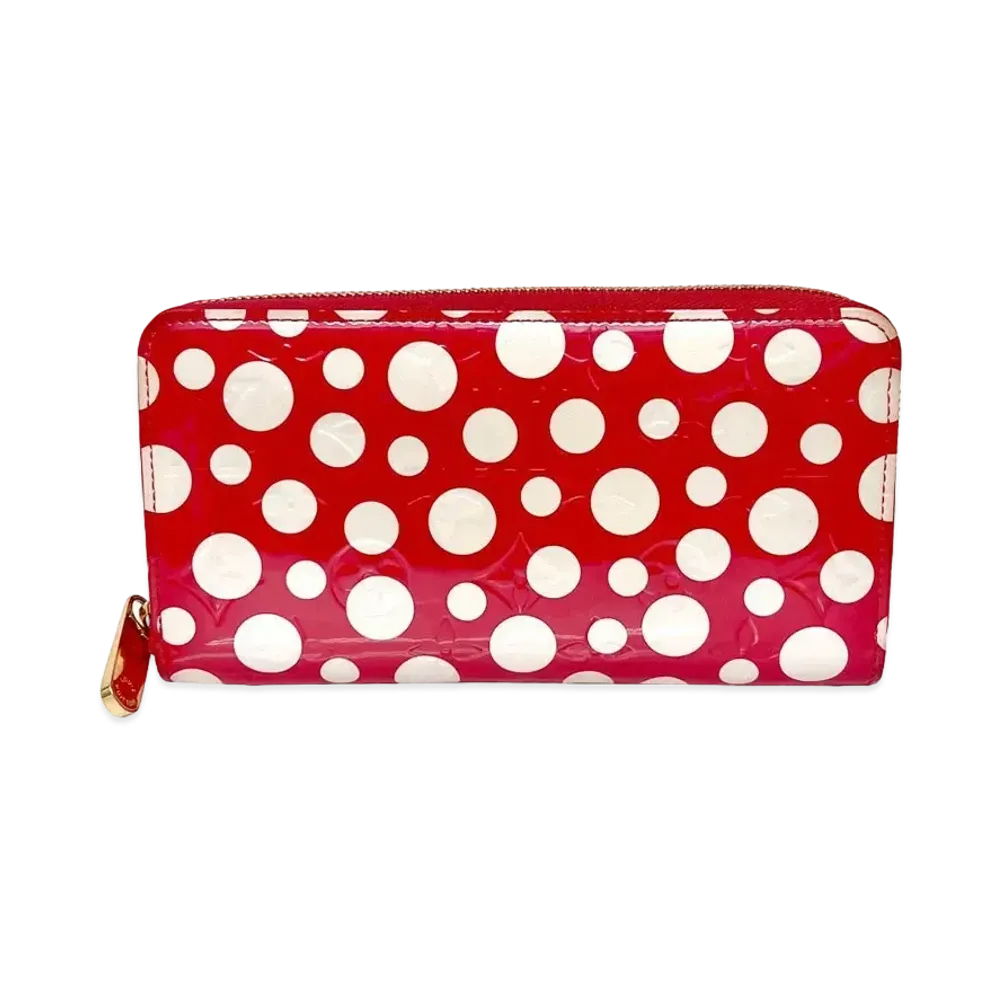 Louis Vuitton Zippy Wallet Yayoi Kusama Vernis Dot Infinity "Rouge"
