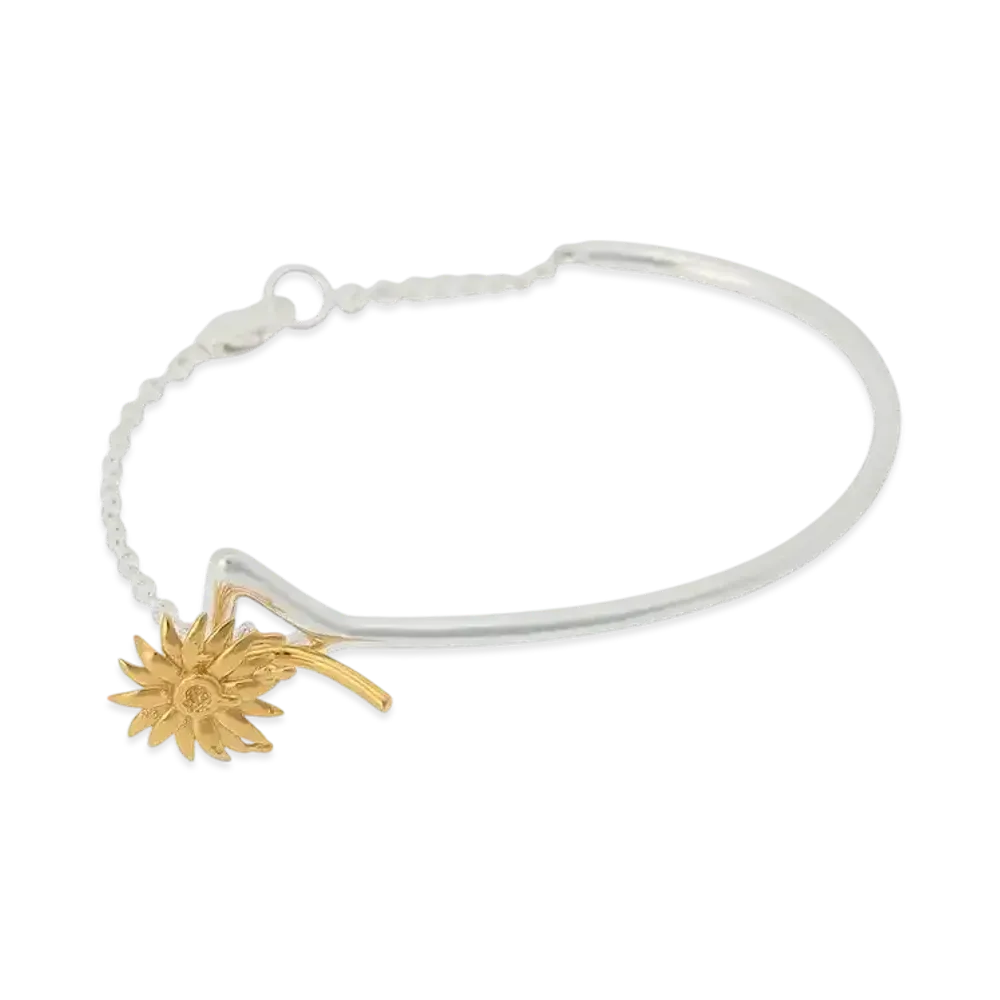 Ground Y x CHAINSAW MAN Collaborate Collection Flower And Starting Handle Bracelet "Silver"