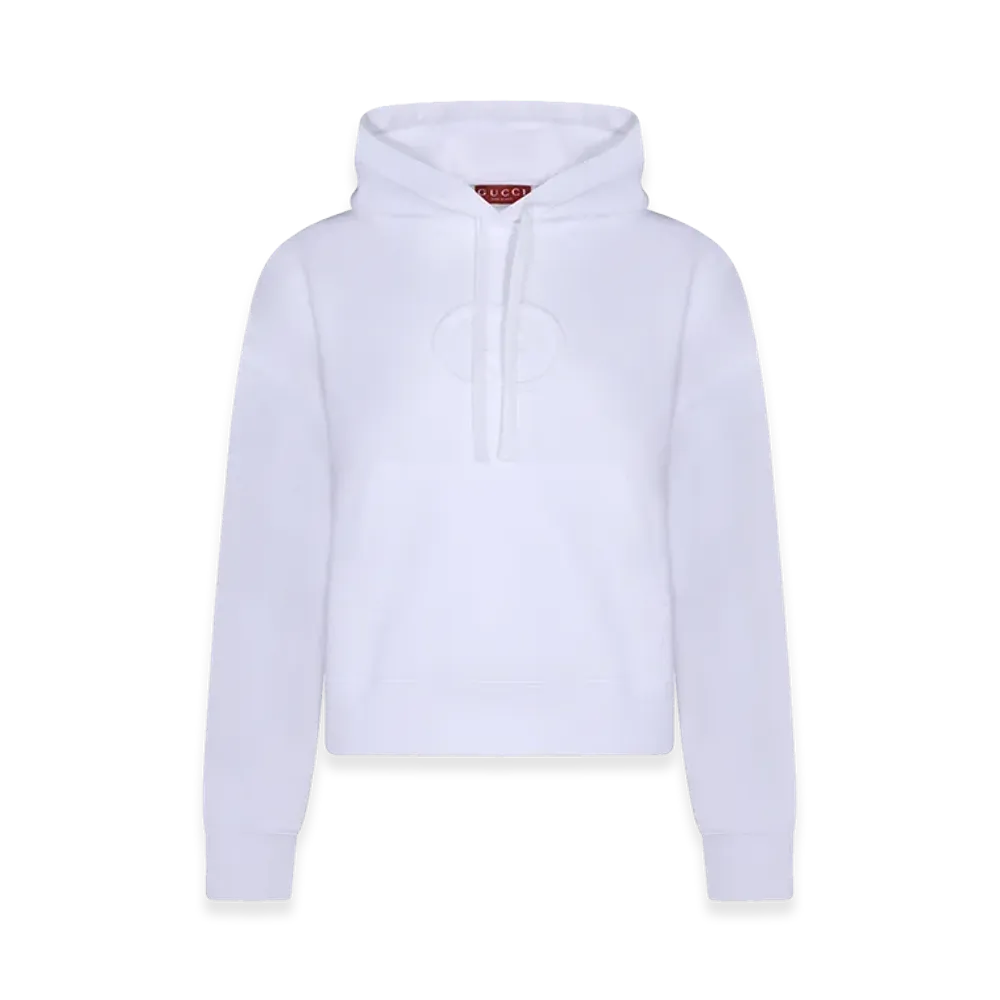 GUCCI Women's Cotton Oversize Sweatshirt "White"