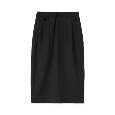 DESCENTE ALLTERRAIN Tech Straight Silhouette Skirt "Black"