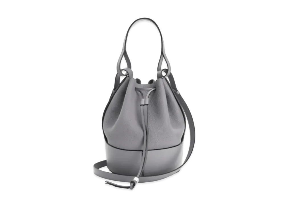 LOEWE Balloon Bag In Grained Calfskin "Smoke"