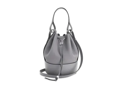 LOEWE Balloon Bag In Grained Calfskin "Smoke"