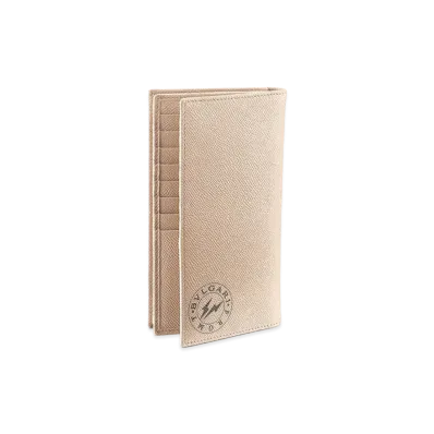 FRAGMENT x BVLGARI Trifold Wallet "Beige"