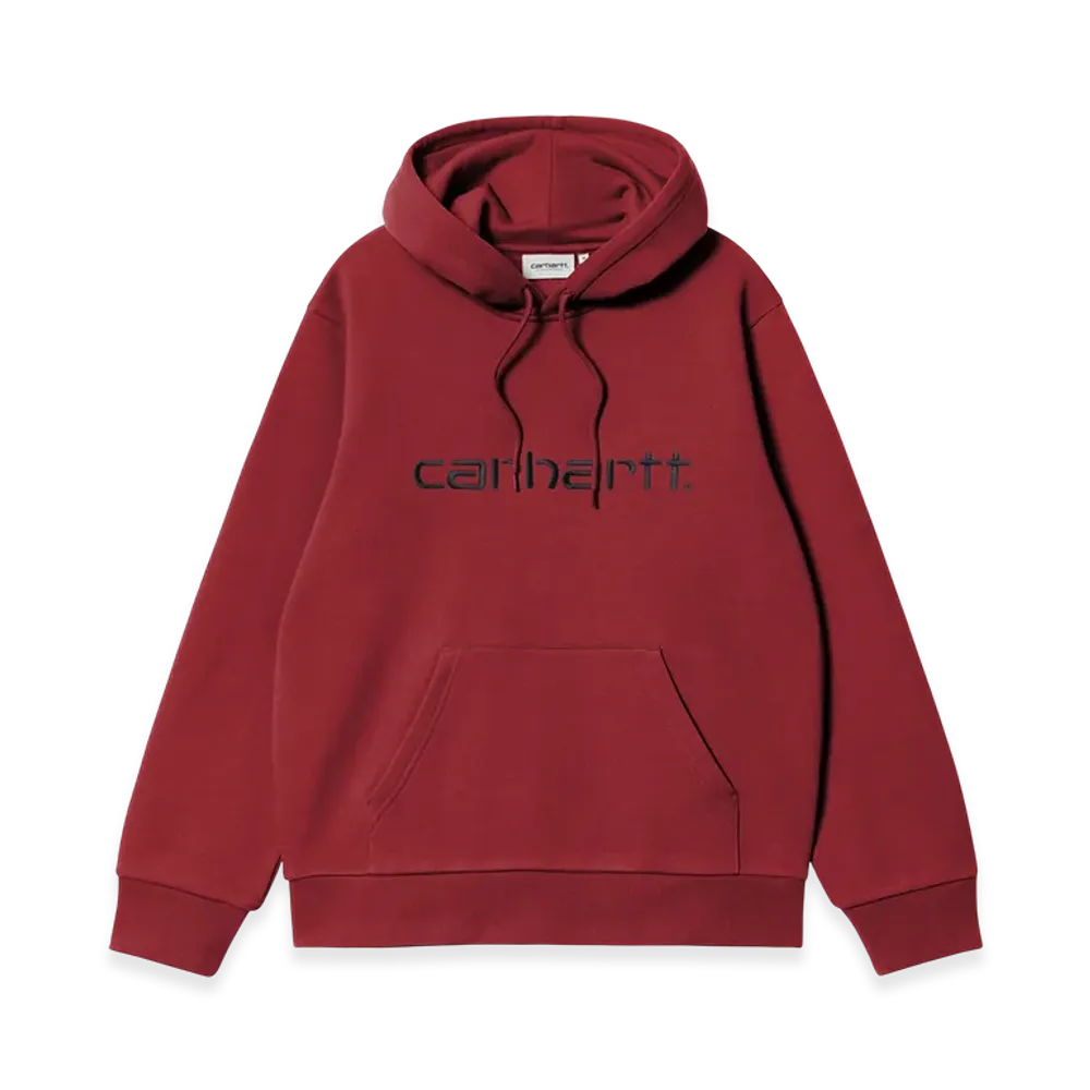 Carhartt WIP Hooded Carhartt Sweat "Scarlet/Graphite"