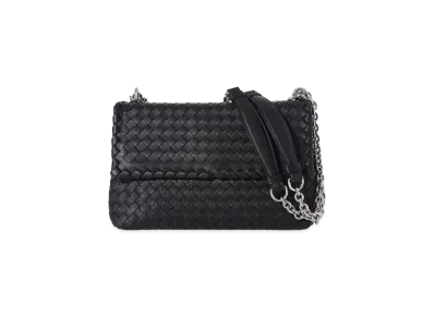 Bottega Veneta Wo Lambskin Shoulder Bag "Black"