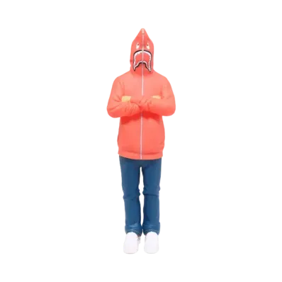 A BATHING APE PLAY 2nd Shark Figure "Red"