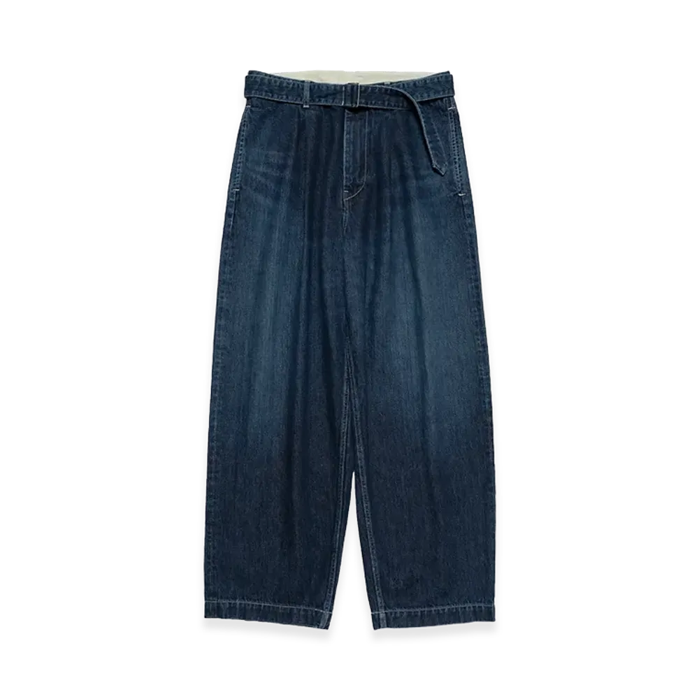 Graphpaper Selvage Denim Belted Pants Dark Fade "Indigo"