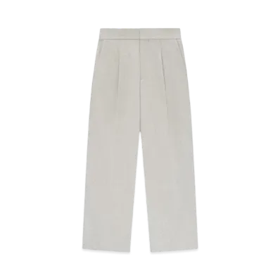 FEAR OF GOD Wool Flannel Wide Leg Trousers "Paris Sky"