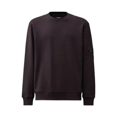 C.P Company Diagonal Raised Fleece Crew Neck Lens Sweatshirt "Nightshade"