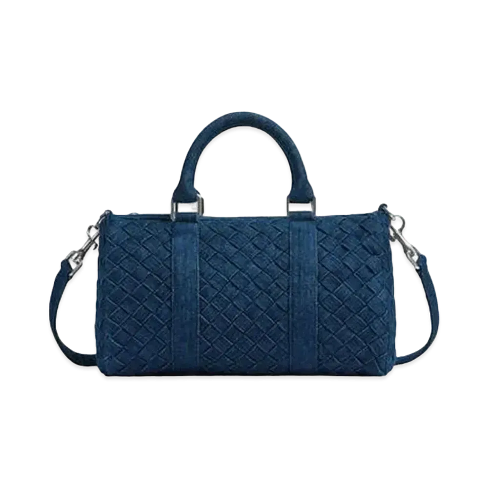 Bottega Veneta Medium Intrecciato Duffle "Indigo"