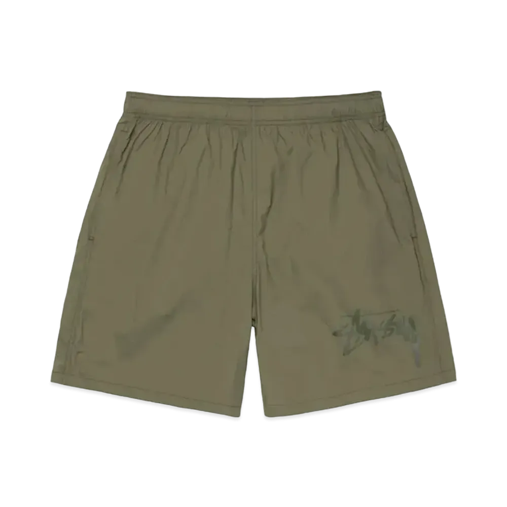 Stussy Big Stock Nylon Short "Olive"