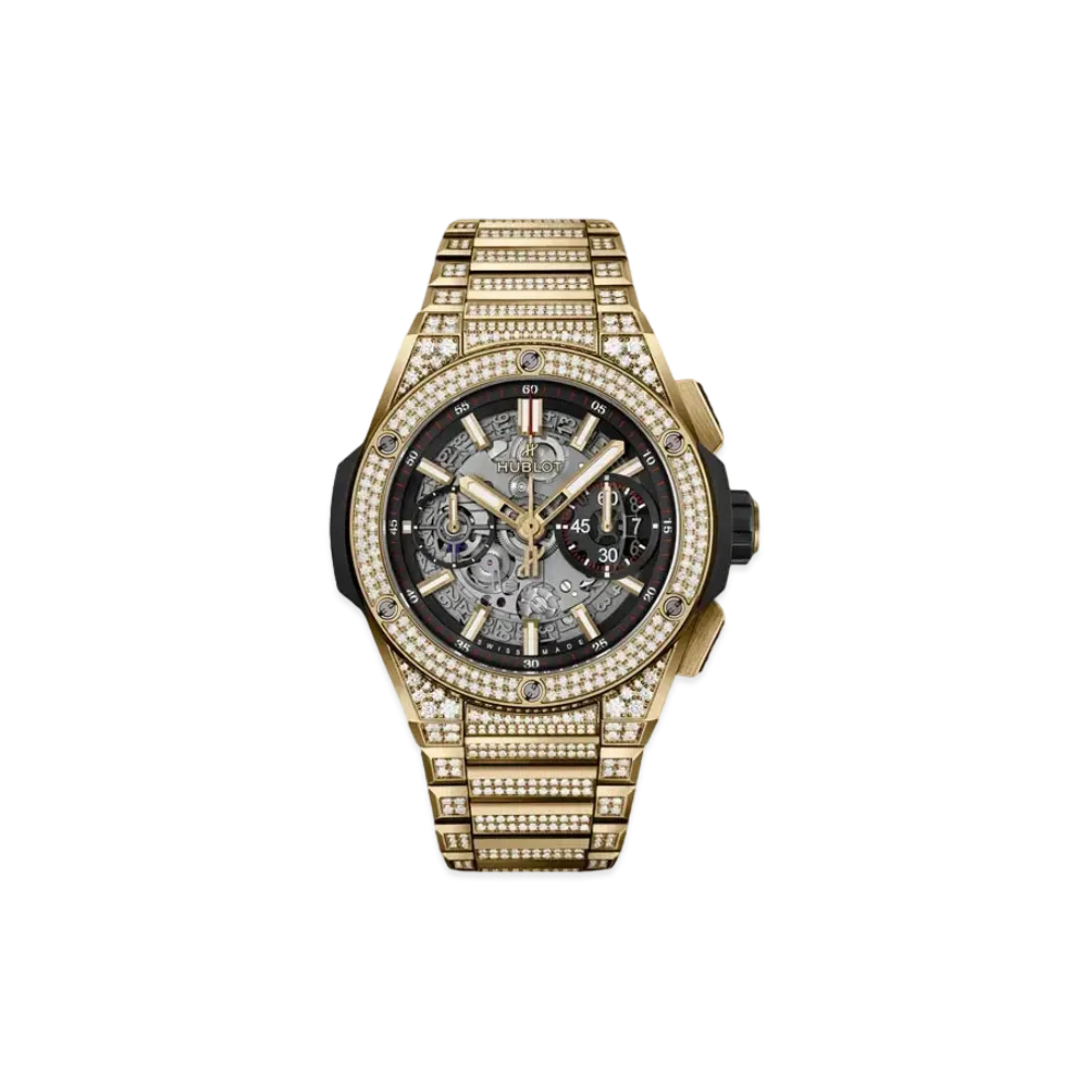 HUBLOT Big Bang Integral Yellow Gold Pave 42mm