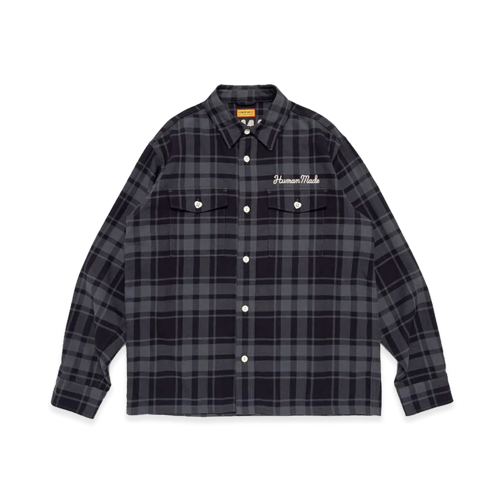 HUMAN MADE Flannel Check Shirt "Black"