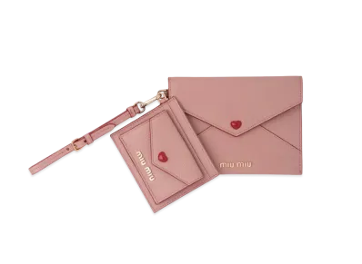 MIU MIU Madras Love Envelope Wallet "Orchid Pink"