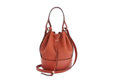 LOEWE Balloon Bag In Grained Calfskin "Pumpkin"