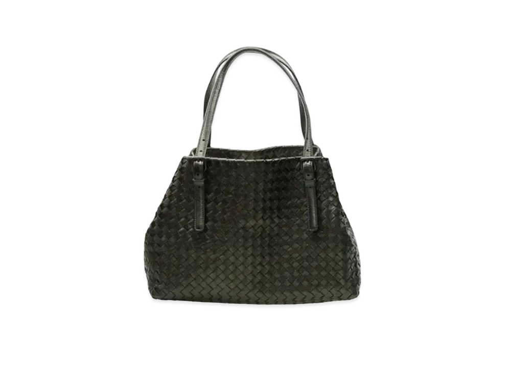 Bottega Veneta Lambskin Hand Bag "Cobalt Bronze"