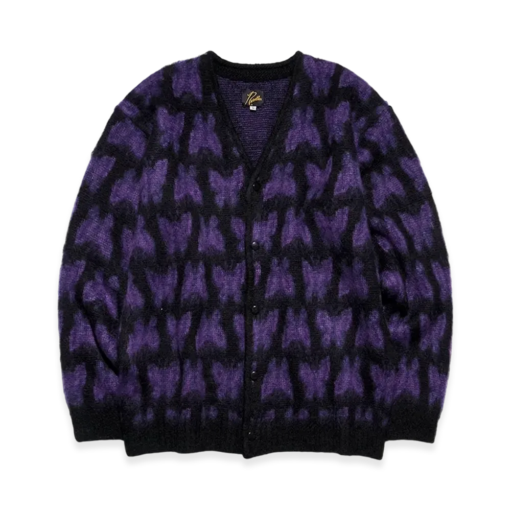 NEEDLES x STUDIOUS Mohair Cardigan - Many Papillon "Black"