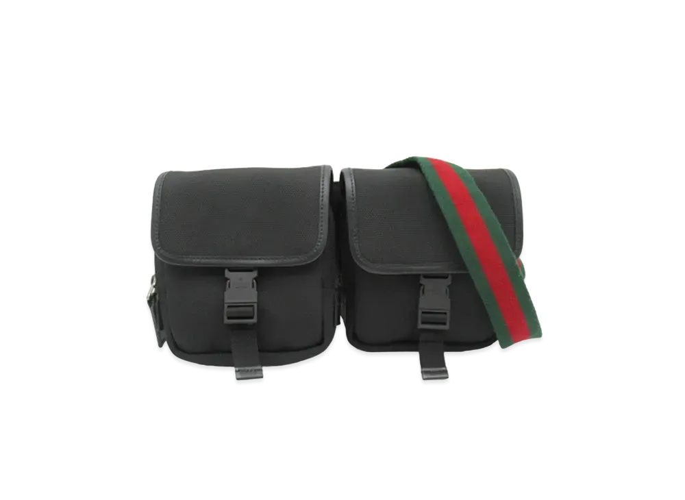 GUCCI Belt Bag Sherry Nylon "Black"