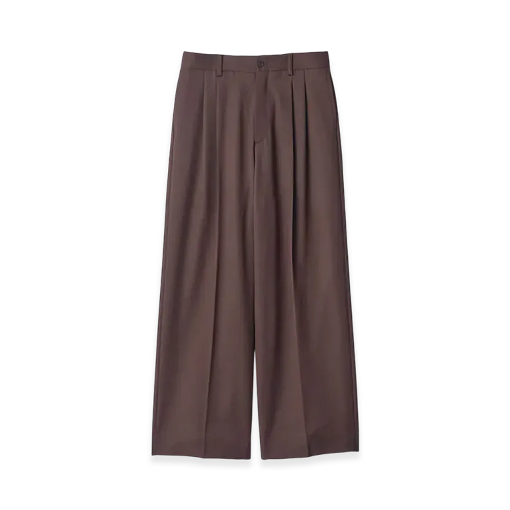 ssstein Long Wide Trousers "Military Khaki"
