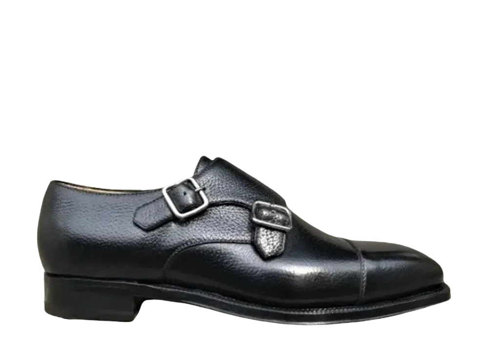 Enzo Bonafe Double Monk Strap Inca Nero "Black"