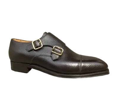 Enzo Bonafe Double Monk Strap Inca Dark Meleze "Dark Brown"