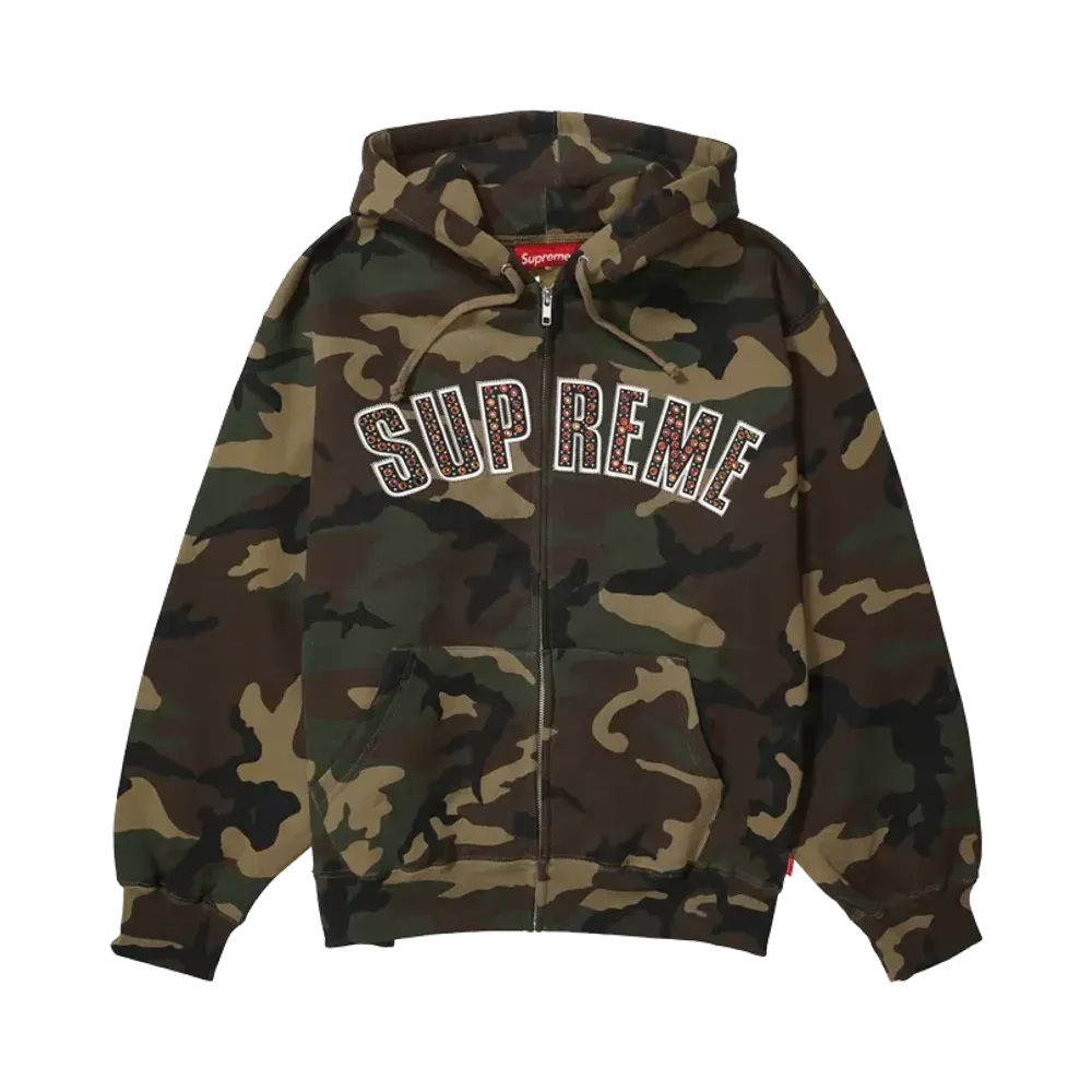 Supreme x B.B. Simon Zip Up Hooded Sweatshirt "Woodland Camo"
