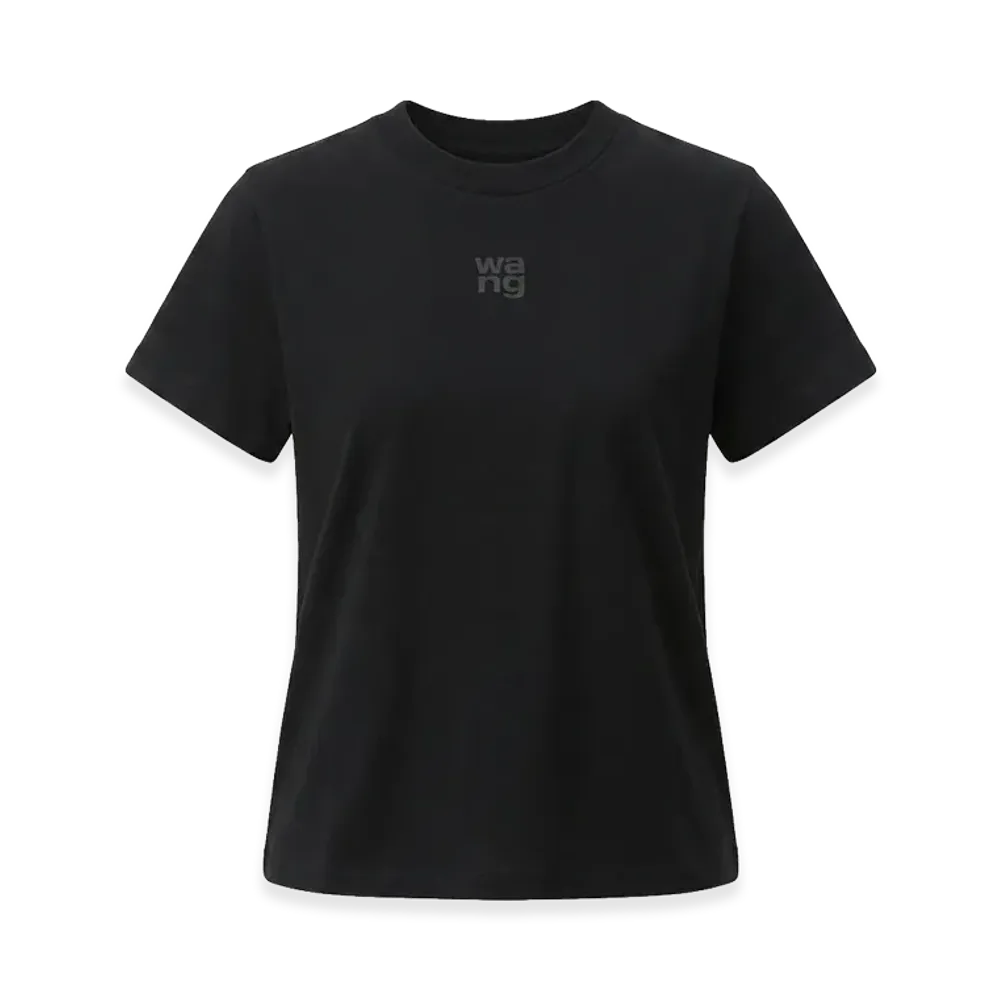 Alexander Wang Women's Puff Logo T-Shirt "Black"