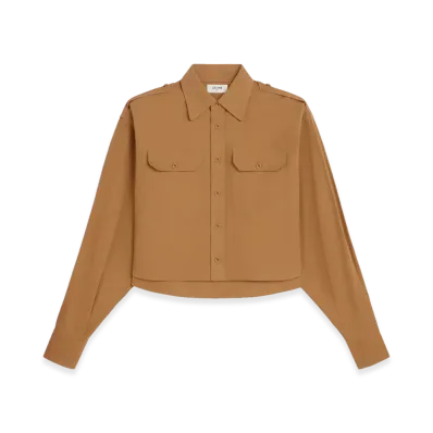 CELINE Women's Shirts "Brown"