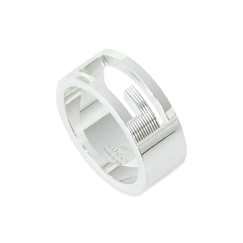 GUCCI Branded G Ring "Silver"