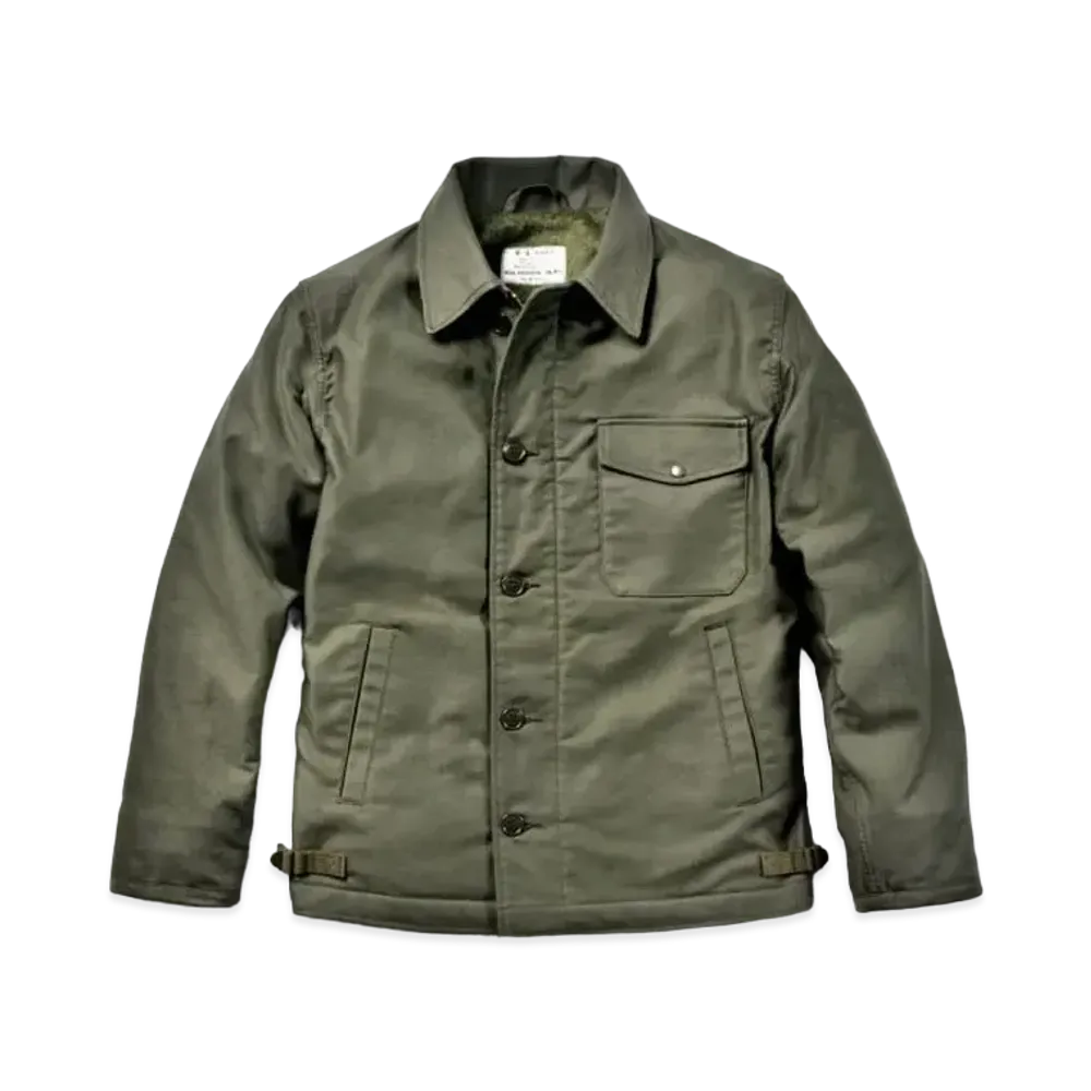 THE REAL McCOY'S U.S.N. A-2 Deck Jacket "Olive"