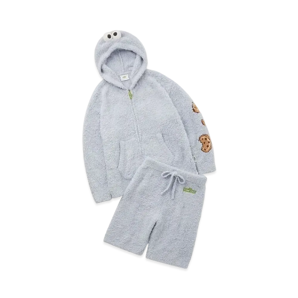 GELATO PIQUE x Sesame Street Cookie Monster Parka & Half Pants Set (Homme) "Blue"
