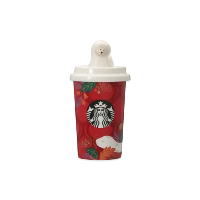 STARBUCKS New Year Canister Snake "Red"