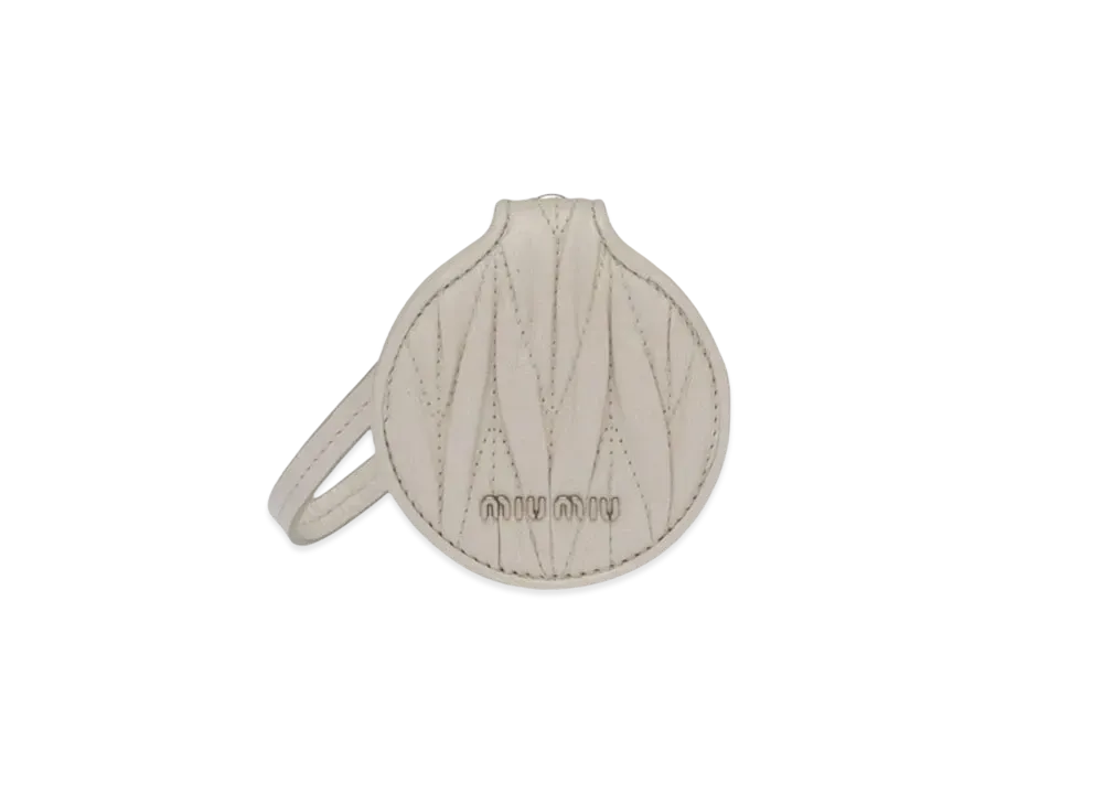MIU MIU Materasse Shine Leather Mirror Case Rick "Off White"