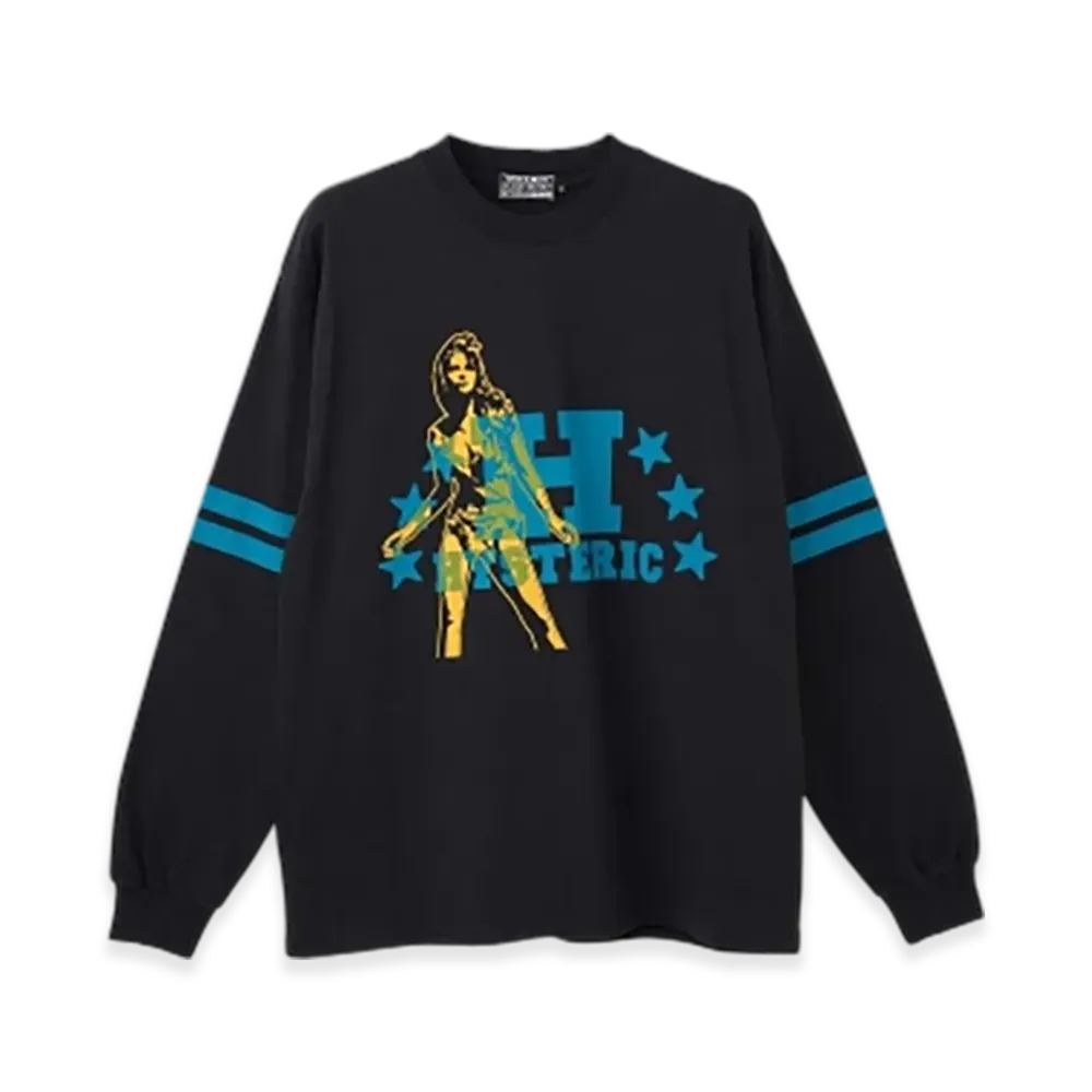 HYSTERIC GLAMOUR H Stars T-Shirt "Black"