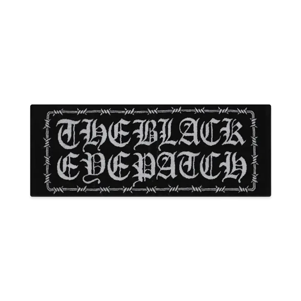BlackEyePatch Barbed Wire Logo Hand Towel "Black"