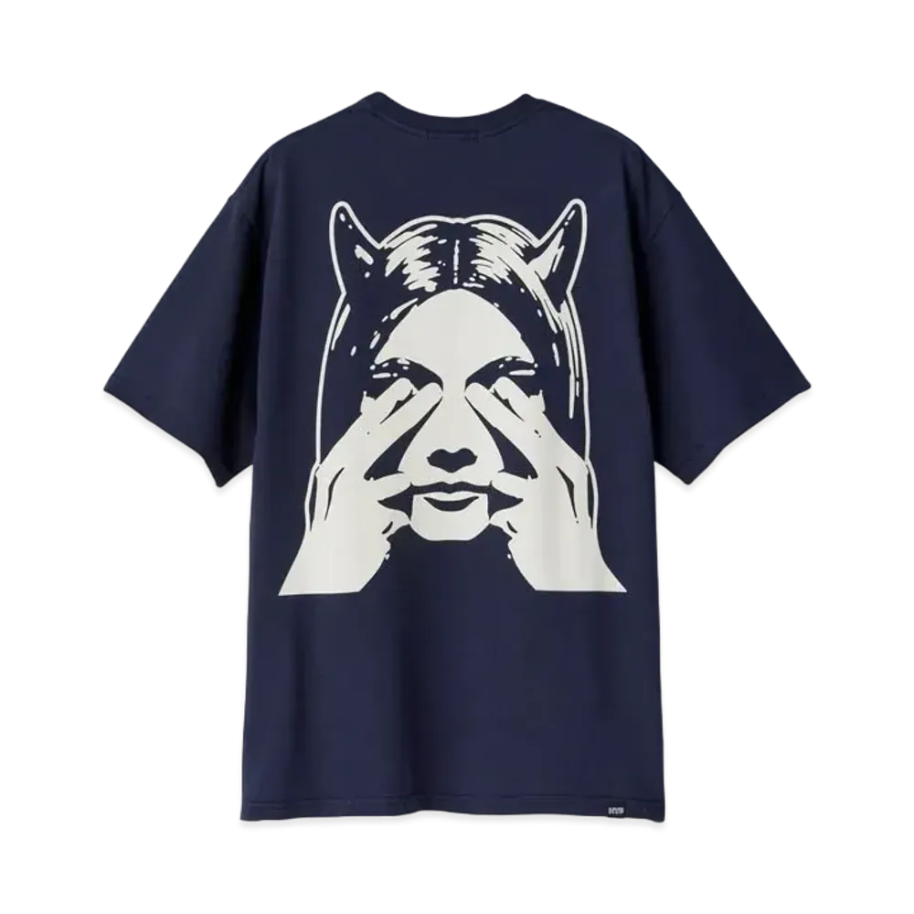 HYSTERIC GLAMOUR See No Evil Tee "Navy"
