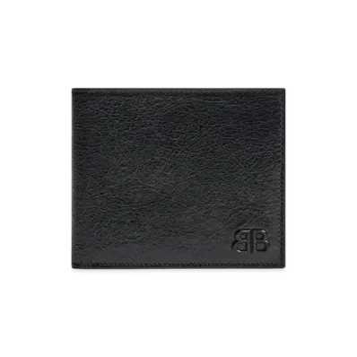 BALENCIAGA Monaco Square Folded Wallet "Black"