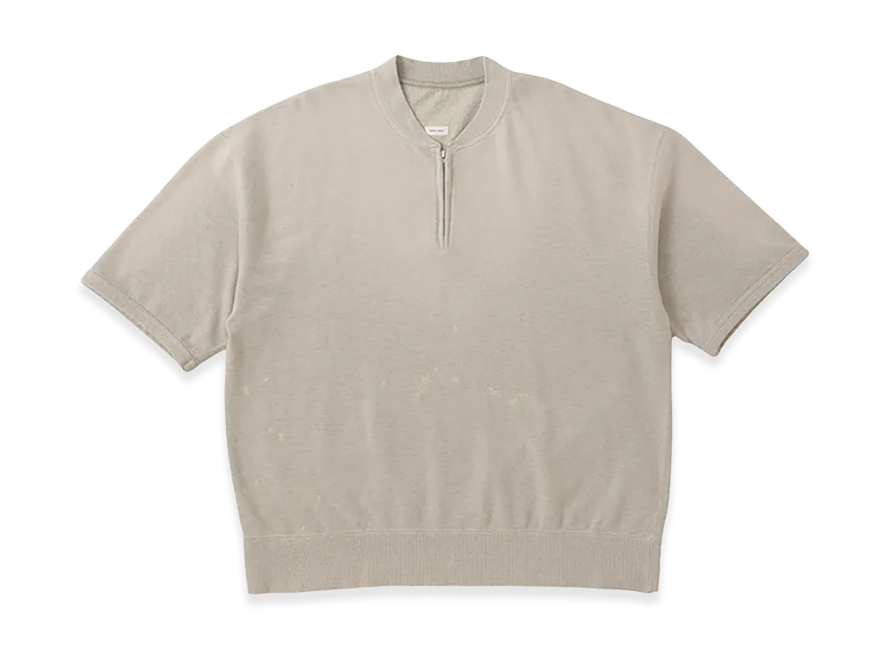 visvim Mondo Henley Zip S/S Crash "Grey"