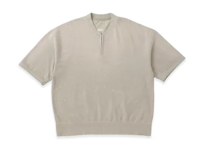 visvim Mondo Henley Zip S/S Crash "Grey"