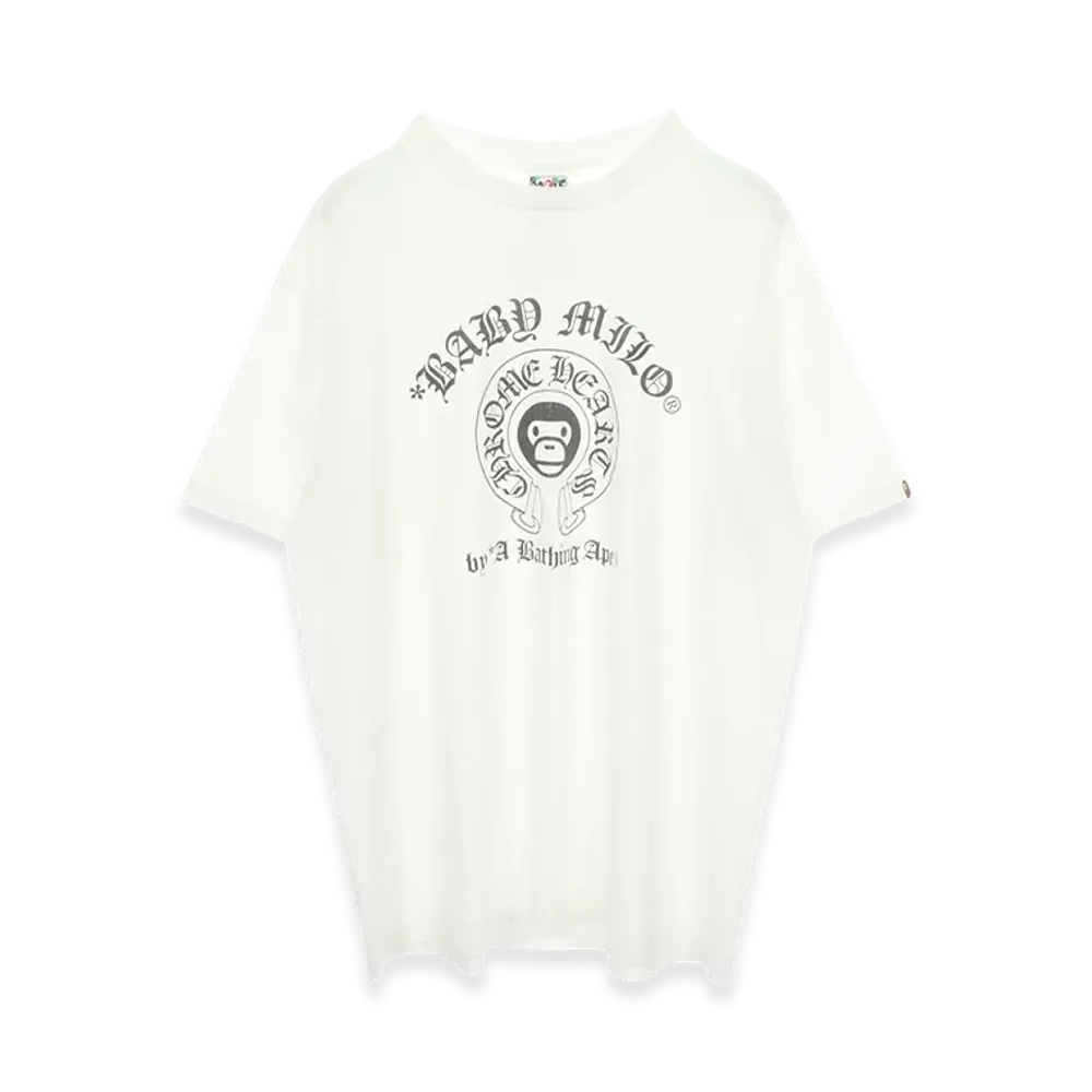 Chrome Hearts x A BATHING APE Baby Milo Print T-Shirt "White"