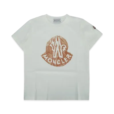 MONCLER Kids SS T-Shirt "White"