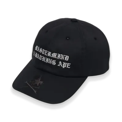 A BATHING APE x mastermind JAPAN Logo Cap "Black"