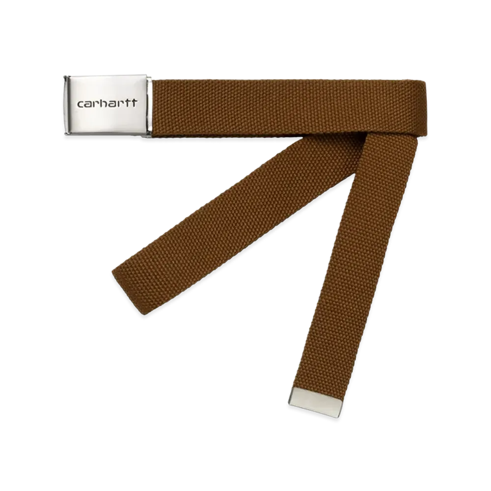 Carhartt WIP Clip Belt Chrome "Hamilton Brown"